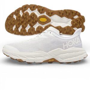Hoka Speedgoat 5 Cloud White/Gum Mens Trail Running Shoes Size 11 1123157-WNCL
